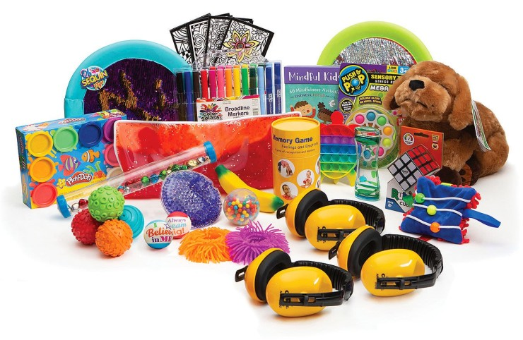 Assortment of sensory tools included in S&S Calming Kits